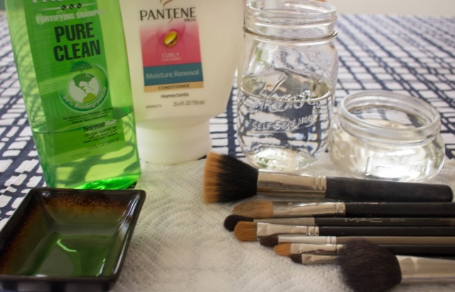 DIY makeup brush cleaner