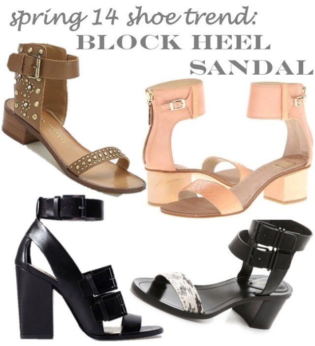 spring 14 shoe trends- block heel sandal