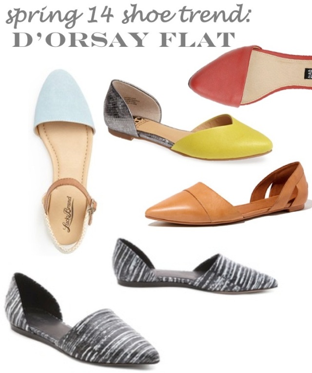 spring 14 shoe trends- D'Orsay flat