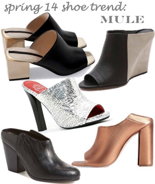 spring 14 shoe trends- mules
