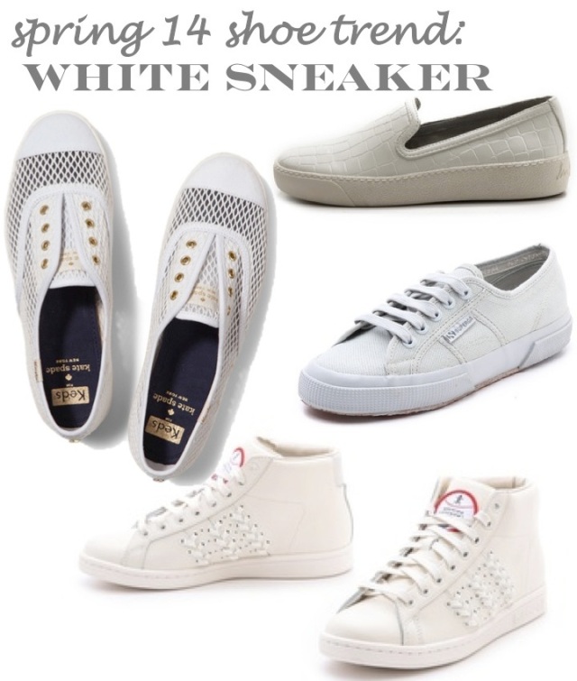 spring 14 shoe trends- white sneaker
